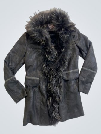 City Gee Leather & Fur Coat