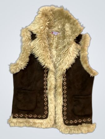 Veste Arrienne Brown en fausse fourrure