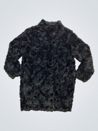 Manteau en fausse fourrure noire BETTA CORRADI