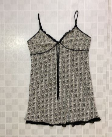 Damen bedrucktes Top mit Spitzenbesatz