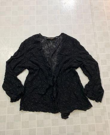 DONNA RICCO New York Cardigan en Dentelle Noire
