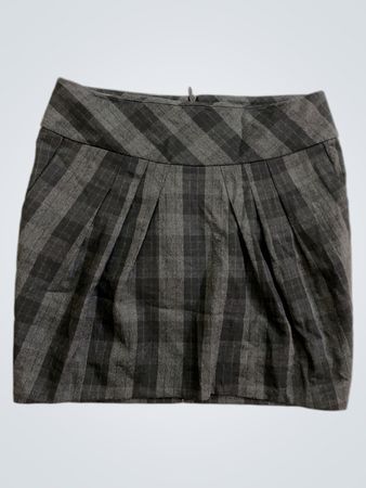 s.Oliver Plaid Mini Skirt