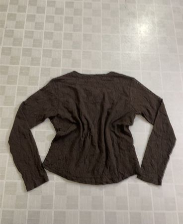 Kenny's Corpse Brown Textured Long Sleeve Top