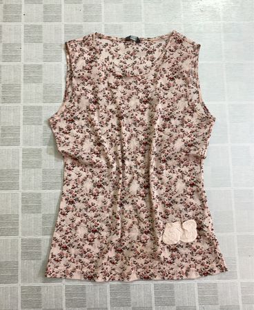 Damen ärmelloses Top mit Blumenmuster