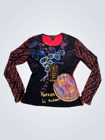 MISSSIR Damen Langarm Grafik T-Shirt