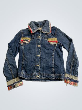 Chaqueta vaquera Miss Eighteen Jeans con detalles de patchwork