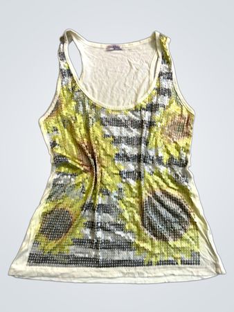 Cipo & Baxx Damen-Tanktop mit Pailletten