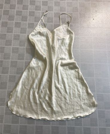 Cream Slip Dress