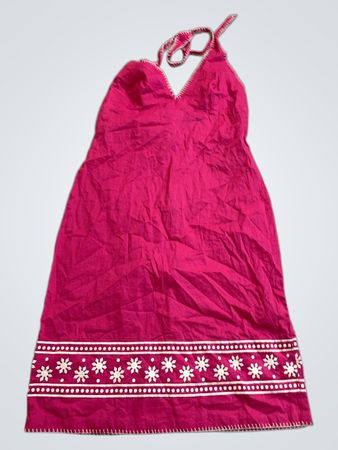 Women'secret Pink Kleid mit weißer Stickerei