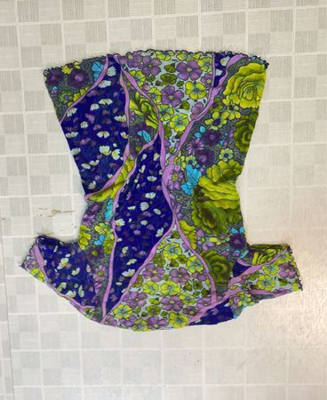WEILL floral print mesh top