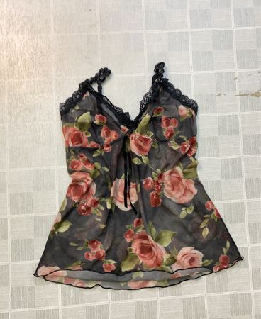 Florales transparentes Cami-Top