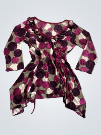 Damen Wickeloberteil mit Druck