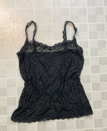 Schwarzes Spitzen-Camisole