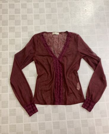 Vero Moda Sheer Langarm-Oberteil