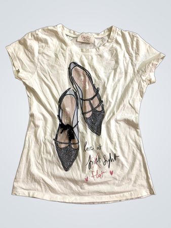 Rose Blu "love at first sight flat" Grafikt-Shirt