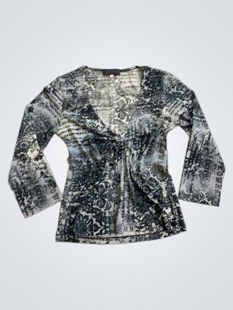 Urban Kiabi bedrucktes Langarmshirt