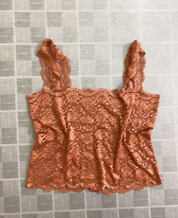 Orangees Spitzen-Cami