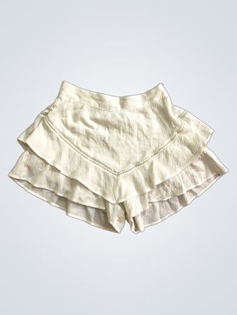 Bershka weiße strukturierte Shorts