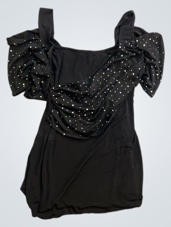JOACHIM BOSSE STYLE Schwarzes Kleid mit Strasssteinen Größe 4