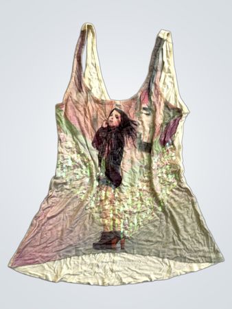 Bershka Graphic Print Tank Top