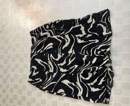 Schwarz-weißer Zebra-Print-Schal