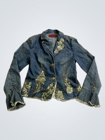 Veste en jean ornée Lucky Fashion