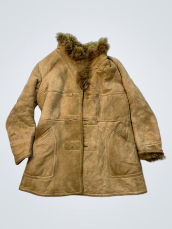 Wildlederjacke mit Pelzbesatz