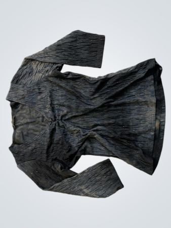 editions Schwarze strukturierte Bluse