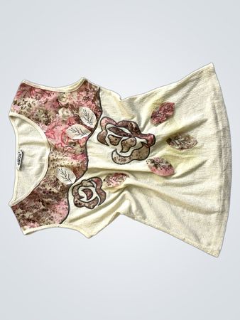 Danza Dimensione Womens Florales Ärmelloses Top