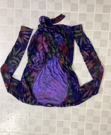 Desigual Top mit floralem Print und langen Ärmeln