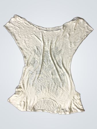 Weißes T-Shirt mit Verzierungen