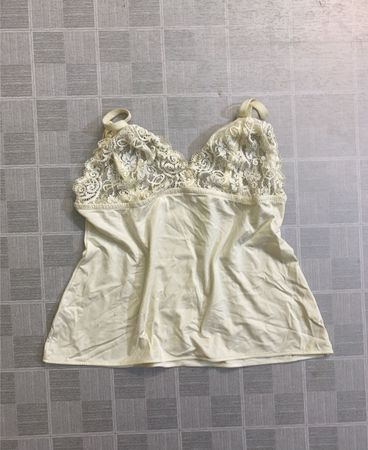 Weißer Spitzenbesatz Negligee