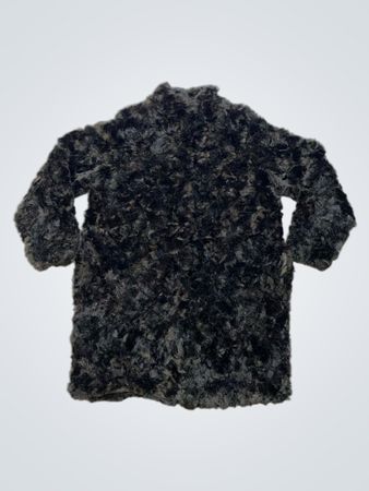 BETTA CORRADI FAITH LOVE Schwarze Kunstfelljacke