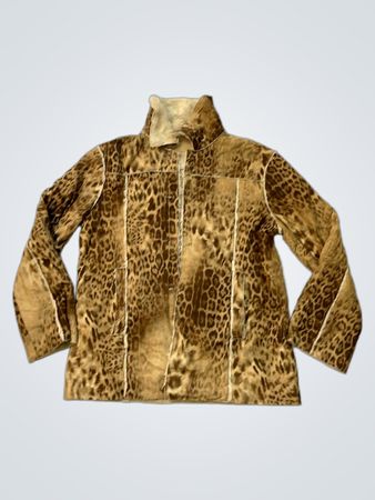 Leopardenmuster-Jacke