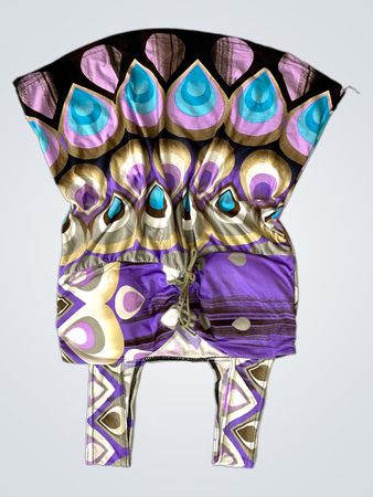 Damenkleid mit Aufdruck und Leggings