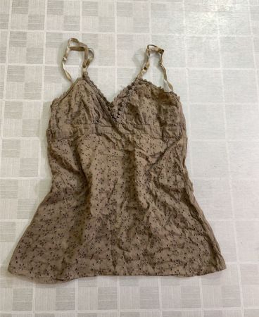 Braunes Eyelet-Cami