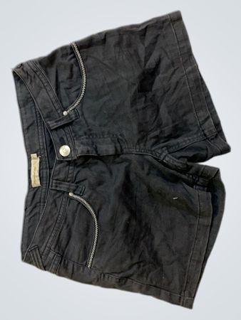 ZARA Schwarze Denim-Shorts