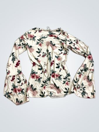 AMISU Blumen-Longsleeve-Shirt