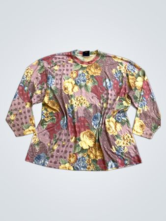 Sixth Sense Floral Print Long Sleeve Top