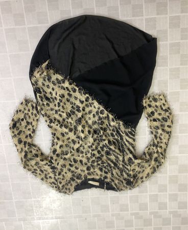 New Style Italy Leopardenmuster und schwarzes transparentes Top