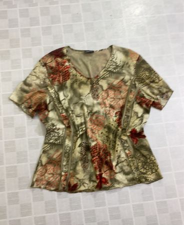 TAIFUN COLLECTION Damen Oberteil mit V-Ausschnitt und Print