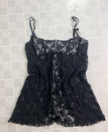 Love Store Schwarzes Spitzen-Babydoll