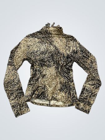 Valeria Lux Animal Print Rüschen-Oberteil