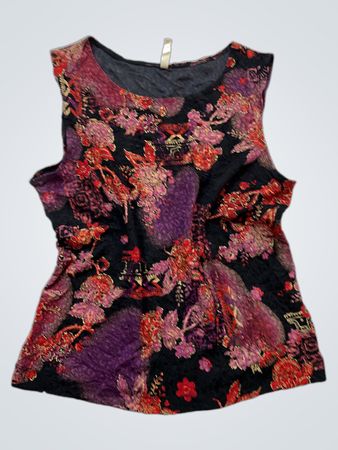 White Stag Floral ärmelloses Top