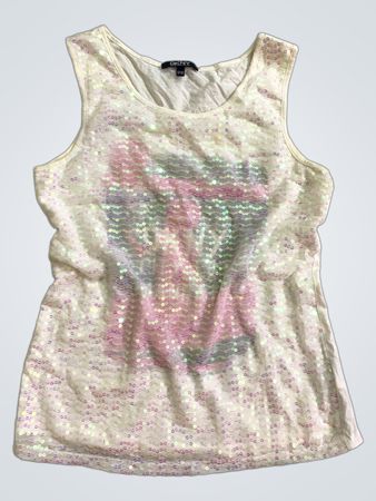 DKNY Donna Karan New York Pailletten-Top