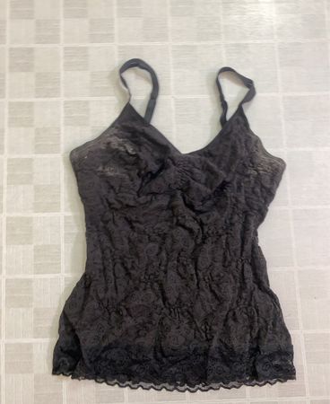 Schwarzes Spitzen-Camisole