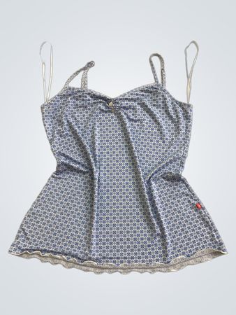 Miss Triumph Blaues Blumenmuster-Camisole