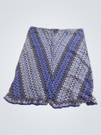 Miss Selfridge Blaues Häkeloberteil