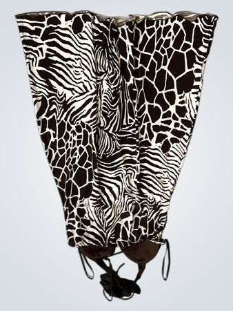 BCX Damen Neckholder-Kleid mit Animalprint
