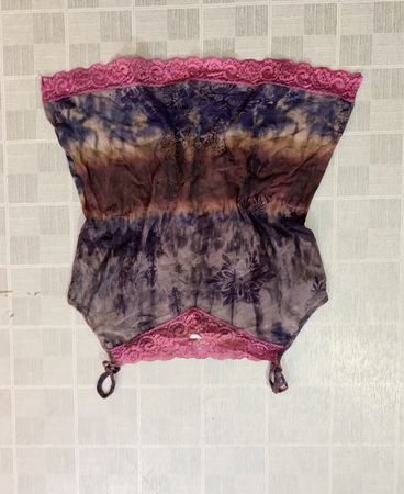 Transparente Batik-Spitzenbesatz-Cami